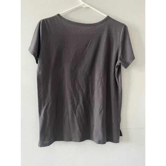 Star Wars Top Women's Medium Gray Graphic Tee Scoop Neck Dart Vader Skywalker - Picture 4 of 6